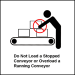 Do Not Load A Stopped Conveyor or Overload a Running Conveyor